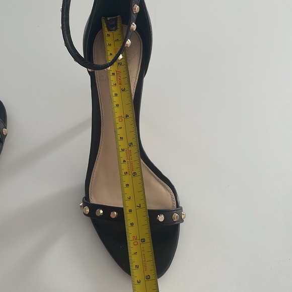 7.5 Vince Camuto Cassandy Studded Stiletto Heels Women's Black Designer - Picture 11 of 12